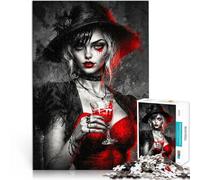 Imposible Fantasma Femenino Puzzles de 1000 Piezas para Adolescentes 50x75cm con Piezas de Formas aleatorias Que se entrelazan Completamente Apto para Mayores de 14 años.