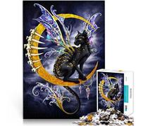 Imposible Gato Hada Negra en la Luna Rompecabezas de 2000 Piezas para Adultos 70x100cm Regalos de cumpleaños, Regalos, Arte Mural Apto para Mayores de 14 años.