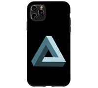 Imposible Penrose Triángulo 3D Ilusión óptica Arte matemático Carcasa para iPhone 11 Pro MAX