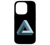 Imposible Penrose Triángulo 3D Ilusión óptica Arte matemático Carcasa para iPhone 14 Pro