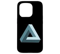 Imposible Penrose Triángulo 3D Ilusión óptica Arte matemático Carcasa para iPhone 15 Pro