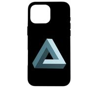 Imposible Penrose Triángulo 3D Ilusión óptica Arte matemático Carcasa para iPhone 16 Pro MAX