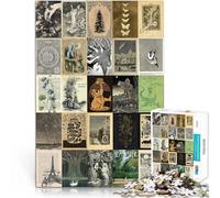 Imposible Póster de Mosaico de Arte Retro Rompecabezas para Adultos de 1000 Piezas 50x75cm Regalos para Amigos y Familiares