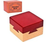 Impossible - Caja de rompecabezas de madera 3D de cola de milano, cajones mágicos secretos con compartimento oculto, joyero de regalo