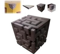 Impossible Corners,3D Wall Art Optical Illusion Corner Wall Decal,Wall Art That Reshapes Reality,Novelty Removable Peel and Stick for Home Decor,Office,Modern Geometric Walls Arts (B)