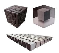 Impossible Corners - Wall Art That Reshapes Reality, 3D Effect Cube Optical Illusion Art Corner Decal Sticker, for Living Rooms/Offices/cafes/Restaurants (3pcs)