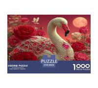 Impossible Puzzle 1000 Piezas - Beautiful Cisne, Cisne in The Lake, Rompecabezas Desafiante, Regalo para Hombres Y Mujeres, 38x26cm/1000pcs
