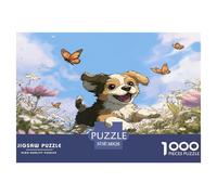 Impossible Puzzle 1000 Piezas - Corgi galés, Perro de Mascota Lindo, para Adultos, Rompecabezas Desafiante, para Niños +14 Años, 38x26cm/1000pcs