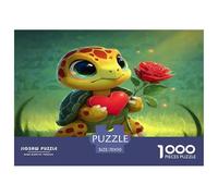 Impossible Puzzle 1000 Piezas para Adultos - Amando Tortugas, animaleses Marinos, 70x50cm/1000pcs