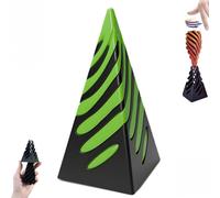 Impossible Pyramid Passthrough Sculpture,3D Printed Spiral Cone Toy, Impossible Pyramid Fidget Toy,Spiral Pyramid Sculpture,Helix Nut Spiral Cone Fiddle Fidget Toy,Anxiety Stress Relief Toy (G)