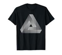 Impossible Triangle Optical Illusion Men Women Gift Camiseta