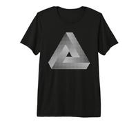 Impossible Triangle Optical Illusion Men Women Gift Camiseta Premium