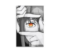 Impr Chainsaw Man Heroína Anime Póster Póster Pintura Decorativa Lienzo Póster de Pared e Imagen Arte Impresión Moderno Familia Dormitorio Decoración Posters 08x12 pulgadas (20x30cm)