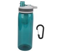 Imprescindible para viajar: Botella purificadora de agua portátil, a prueba de fugas y libre de BPA para aventuras al aire libre seguras (ve