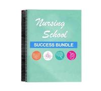 Imprescindibles Para La Escuela De Enfermería, Cuaderno De Informes De Necesidades Básicas De Enfermería, Suministros Para El Éxito Escolar, Agenda Completa Plegable Alternativa Al Bloc De Notas