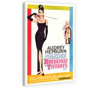 Impresi n en lienzo para pared: p ster vintage de la pel cula Desayuno con diamantes de Audrey Hepburn, 30,5 x 45,7 cm