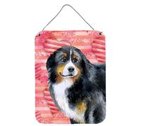 Impresi n en metal ""Caroline's Treasures: perro de monta a bern s enamorado, 16"" x 12"" multicolor""