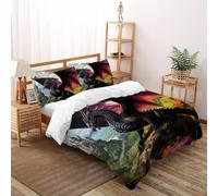 Impresión 3D Dragon del Valle Juego De Ropa De Cama Infantil/Juvenil 3 Piezas Moderna 2 Fundas De Almohad Suave con Cremallera De Double（200x200cm）