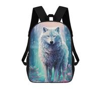 Impresión 3D Fairy Tale Wolf Fantasy Art Print Mochilas Escolares Para Niños De 17 Pulgadas, Mochilas Para Libros Para Niños, Mochila De Gran Capacidad, Mochila De Viaje, Mochilas De Uso Diario