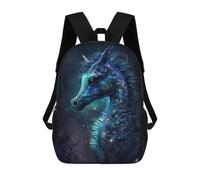 Impresión 3D Galactic Horse Fantasy Art Print Mochilas Escolares Para Niños De 17 Pulgadas, Mochilas Para Libros Para Niños, Mochila De Gran Capacidad, Mochila De Viaje, Mochilas De Uso Diario