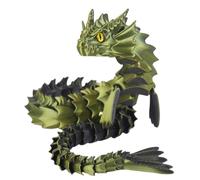 Impresión 3D - Impresión 3D de 44 cm completamente articulado | Crystal Dragon Flexible de ragón | Estatuilla decorativa para niños, niñas, de la familia, escritorio en casa, exhibición