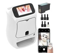 Impresión 3D inteligente de uñas, dispositivo con pantalla táctil de 5", reconocimiento de forma de uñas AI, control de aplicaciones, alta resolución de 1200 ppp, for hogar o salón