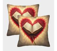 Impresión 3D Sacred Hearts of Jesús and Mary Fundas De Cojines Cojines Decorativos Cuadrado Fundas De Almohada De 2 Funda para Cojines Decorativos para Sofá Cama Coche Hogar 50x50cm