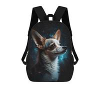Impresión 3D Space Pup Cosmic Canine Adventure Mochilas Escolares Para Niños De 17 Pulgadas, Mochilas Para Libros Para Niños, Mochila De Gran Capacidad, Mochila De Viaje, Mochilas De Uso Diario