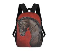 Impresión 3D Stunning Horse Portrait Art Print Mochilas Escolares Para Niños De 17 Pulgadas, Mochilas Para Libros Para Niños, Mochila De Gran Capacidad, Mochila De Viaje, Mochilas De Uso Diario
