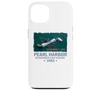 Impresión a pincel Remember and Honra al USS Arizona de Pearl Harbor Carcasa para iPhone 13