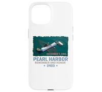 Impresión a pincel Remember and Honra al USS Arizona de Pearl Harbor Carcasa para iPhone 15