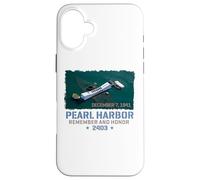 Impresión a pincel Remember and Honra al USS Arizona de Pearl Harbor Carcasa para iPhone 16 Plus