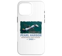 Impresión a pincel Remember and Honra al USS Arizona de Pearl Harbor Carcasa para iPhone 16 Pro Max