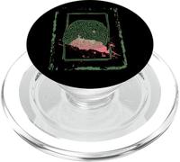 Impresión abstracta estilo grunge laberinto cerebral PopSockets PopGrip para MagSafe
