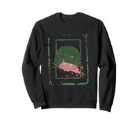 Impresión abstracta estilo grunge laberinto cerebral Sudadera