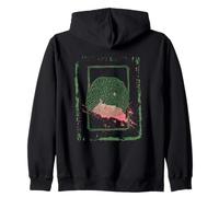 Impresión abstracta estilo grunge laberinto cerebral Sudadera con Capucha