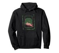 Impresión abstracta estilo grunge laberinto cerebral Sudadera con Capucha