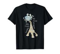 Impresión artística de Ciencia ficción de UFO Crash Landing on The Eiffel Tower Camiseta