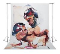 Impresión artística de pareja gay, arte de pared Lgbtq, acuarela gay romántica, pintura de amor masculino, decoración del hogar gay, regalo de boda gay, obra de arte queer, 1 paño de fotografía de 142