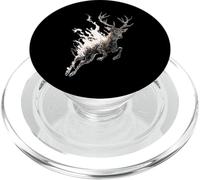 Impresión artística gráfica Salvaje Amante de los Animales del Bosque de Ciervos PopSockets PopGrip para MagSafe