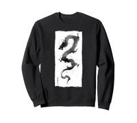 Impresión artística Japonesa Sumi-e Ink Wash Dark Art Print Sudadera