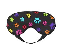 Impresión colorida de la pata del gato del perro, Cubreojos completos Antifaz bloqueador de luz Antifaz para dormir Antifaz suave con los ojos vendados Noche