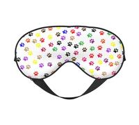 Impresión colorida de la pata del perro, Cubreojos completos Antifaz bloqueador de luz Antifaz para dormir Antifaz suave con los ojos vendados Noche