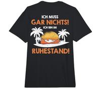 Impresión con Texto en alemán Ich Muss Gar Nichts ich Bin im Ruhestand Pensionner. Comfort Colors Adult Heavyweight T-Shirt