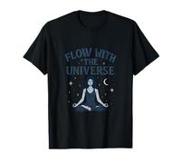 Impresión de afirmación de Yoga Flow with The Universe Camiseta