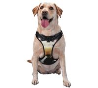 Impresión de ajolote,Arnés para Mascotas, arnés Reflectante Ajustable para Perros,L