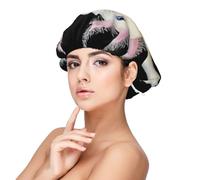 Impresión de ajolote,Gorro de dormir de satén para adultos - Gorro de dormir elástico para mujer, cubrecabello nocturno