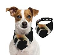 Impresión de ajolote,Pañuelos de algodón para Perros, Bufandas Ajustables para Mascotas,M