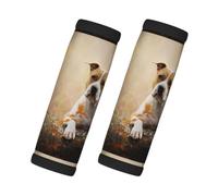 Impresión de American Staffordshire Terrier, 2 piezas de fundas para asas de equipaje, cubiertas suaves y cómodas para asas de equipaje. Etiqueta para equipaje.
