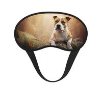 Impresión de American Staffordshire Terrier, Cubiertas oculares completas, antifaces para dormir que bloquean la luz, orejeras opacas para dormir